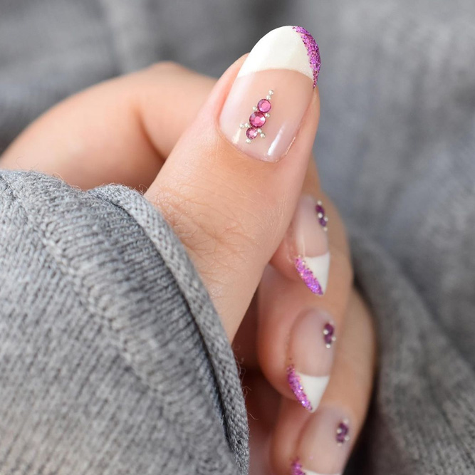 Textured French Manicure