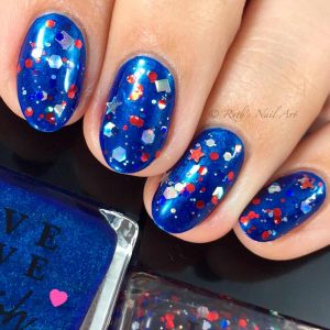 Fourth of July Nails with Stars