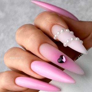 Pink Wedding Nails
