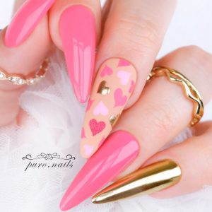 Pink Wedding Nails