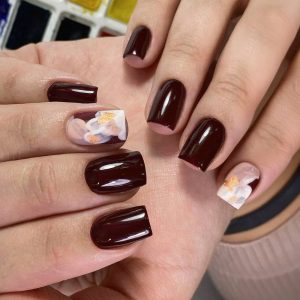 Abstract Nails Design To Salute The Autumn