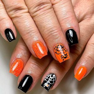 Cute Spooky Fall Nails