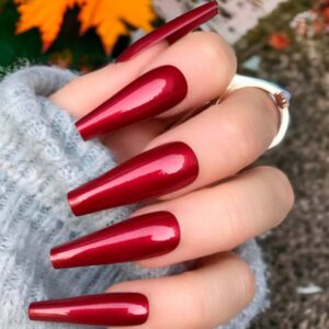 Burgundy Fall Nails Color