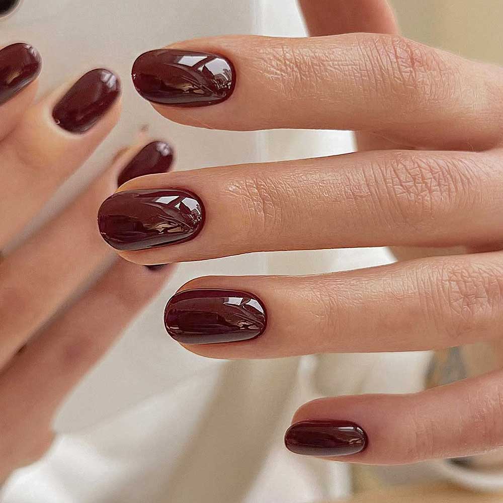 Brown Color #nailcolors #fallnails #fallmanicure