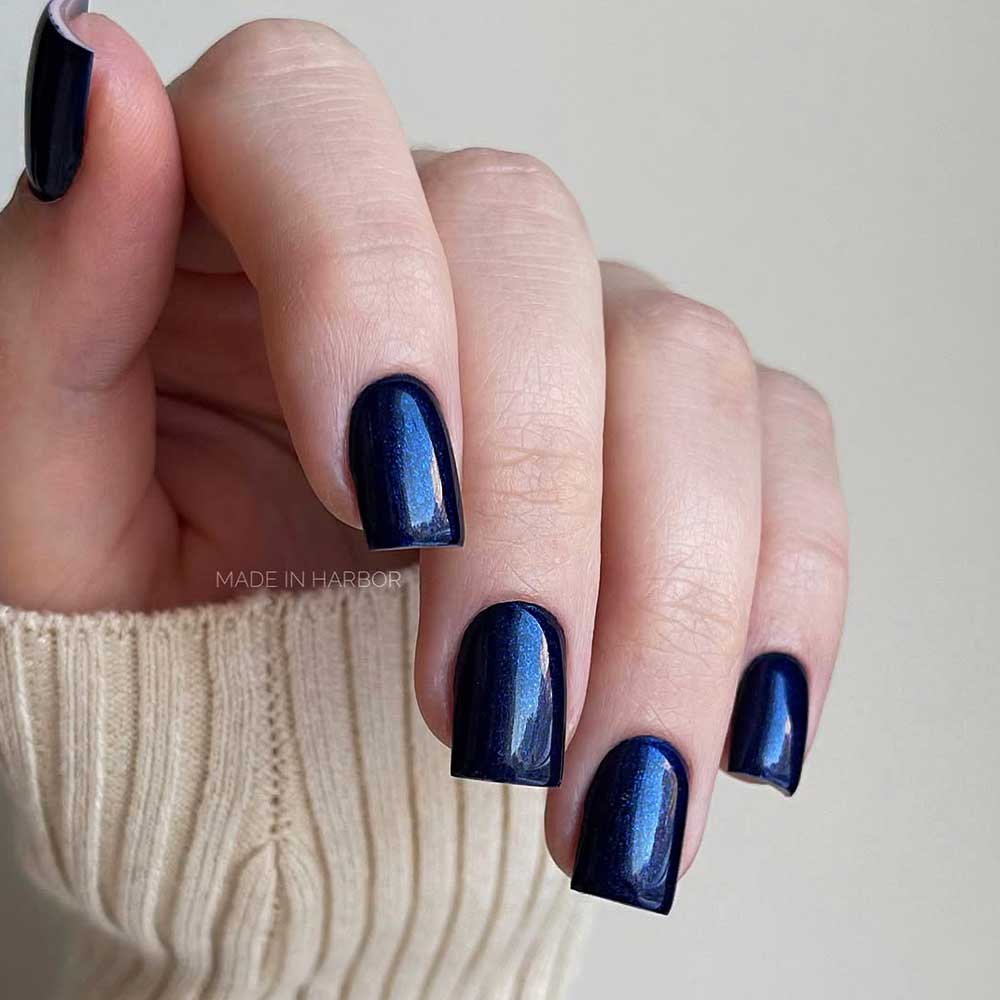 Deep Blue #nailcolors #fallnails #fallmanicure