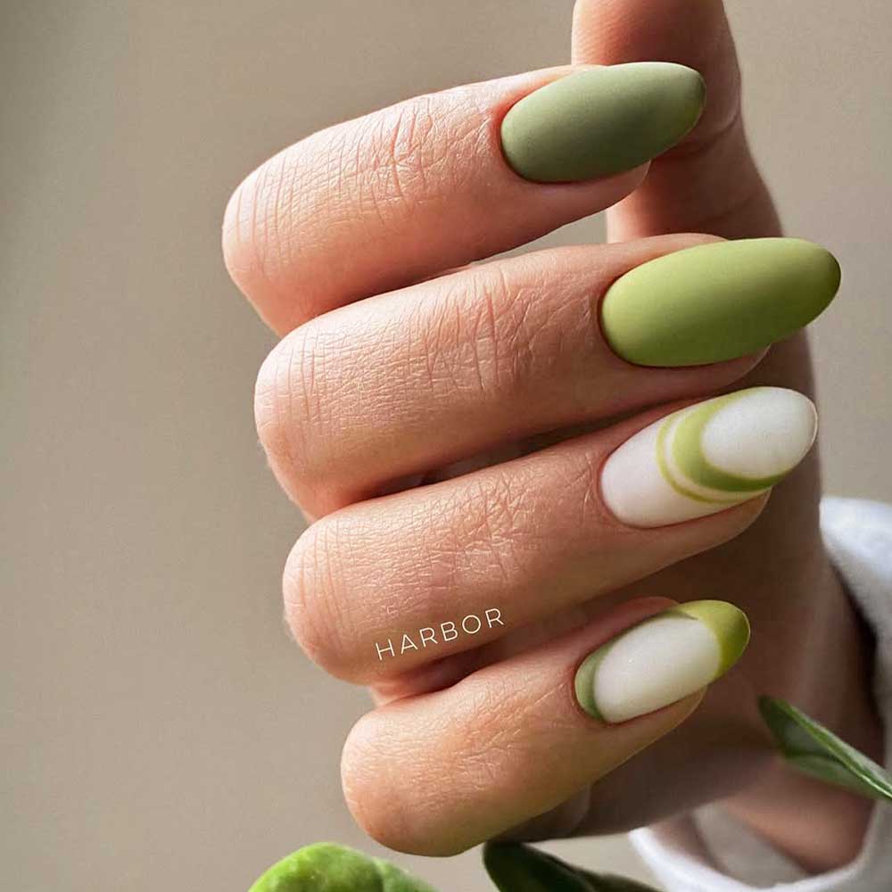 Olive Green #nailcolors #fallnails #fallmanicure