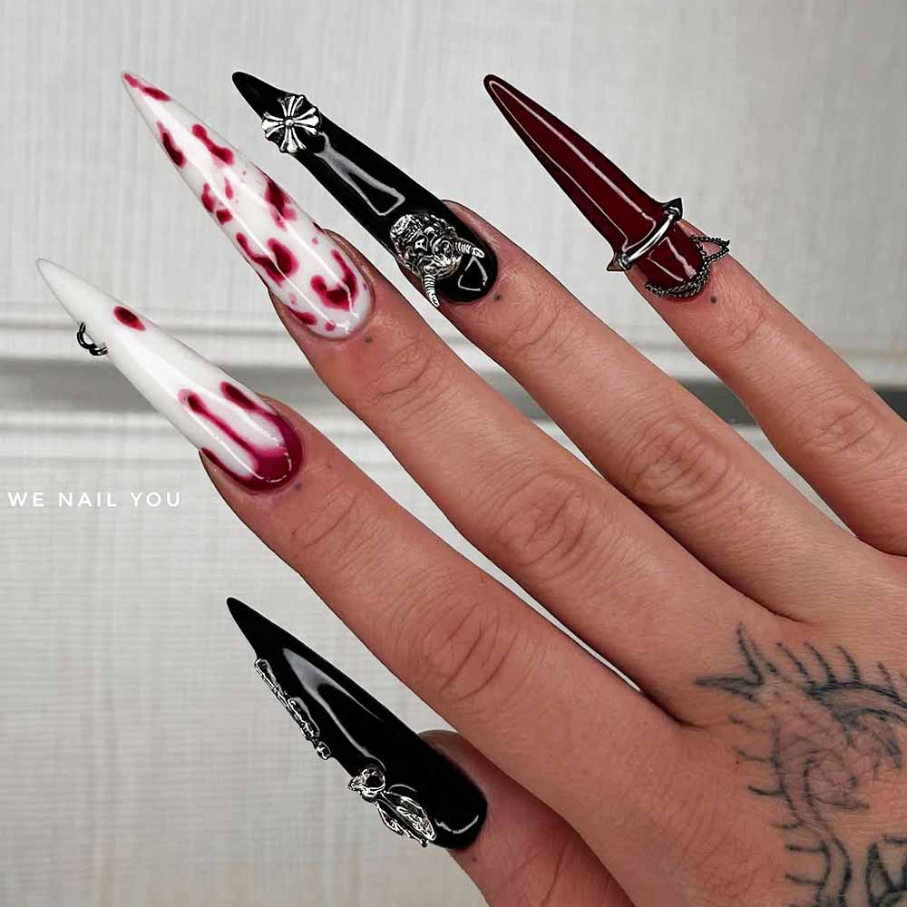 Halloween Gothic Nails 